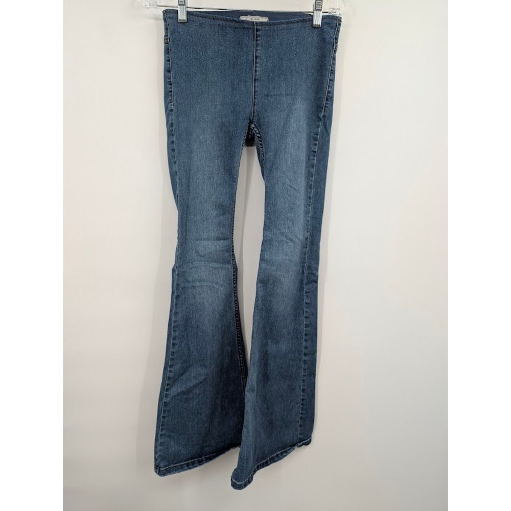 Free People We the Free Penny Pull on Flare Jeans Bell Bottom Women's Blue sz 26